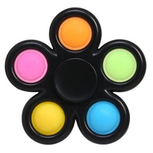 Load image into Gallery viewer, Anti-Stress Pressure Reliever Pop Fidget Toys Spinners Push Simple Dimple Bubble Keychain Autism Sensory Toys for Adult Kids