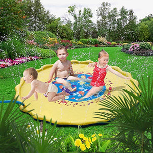 100/170cm Children Play Water Mat Outdoor Game Toy Lawn For Children Summer Pool Kids Games Fun Spray Water Cushion Mat Toys