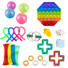 Load image into Gallery viewer, Anti-Stress Squishy Simple Dimple Fidget It Toys Pack Set Box Keychain Gift Kids Adult
