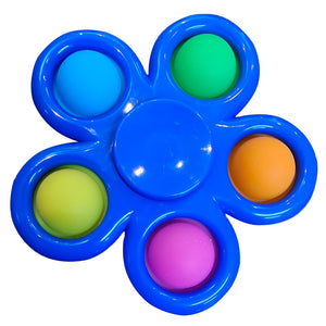 Anti-Stress Pressure Reliever Pop Fidget Toys Spinners Push Simple Dimple Bubble Keychain Autism Sensory Toys for Adult Kids