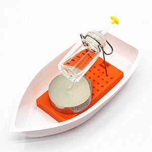 Classic Heat Steam Candle Powered Speed Boat Toy Handmade Steamships Toys Science Experimental Equipment Diy Material Kids Gift