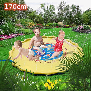 100/170cm Children Play Water Mat Outdoor Game Toy Lawn For Children Summer Pool Kids Games Fun Spray Water Cushion Mat Toys
